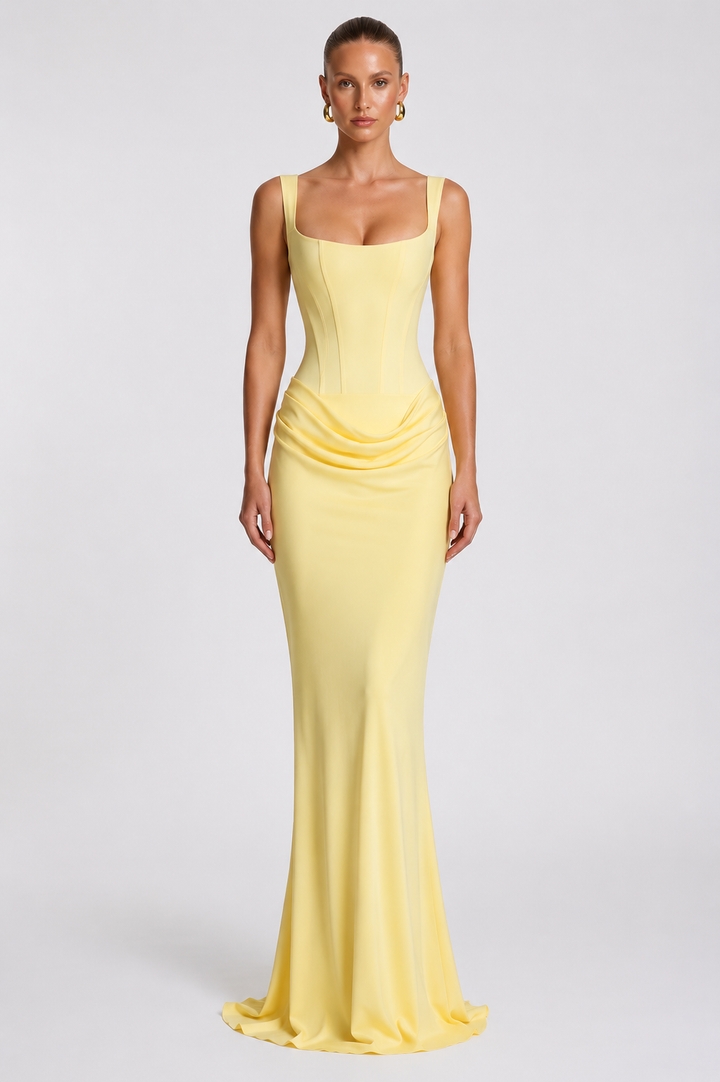 Rheva - Corset-Bodice Maxi Dress