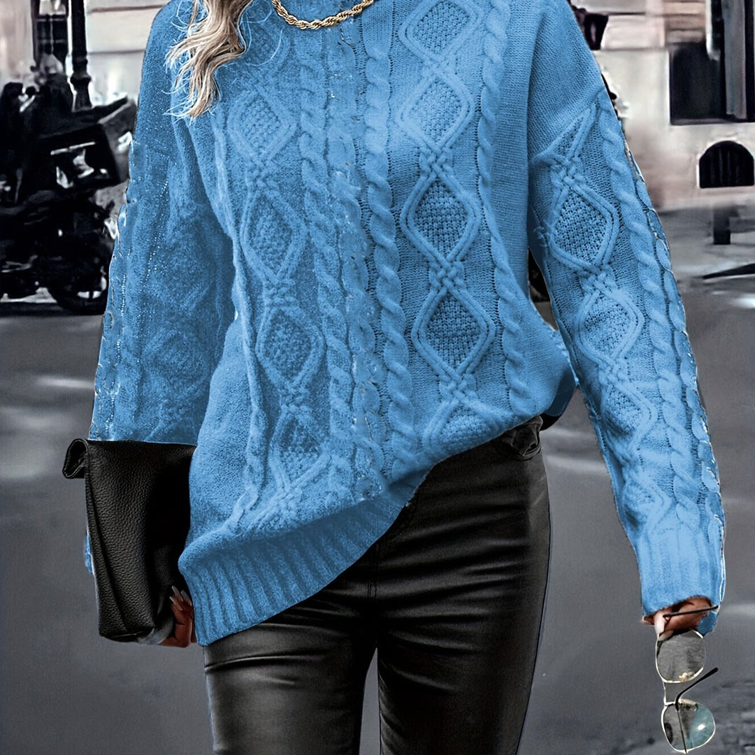 Nerise - Vertical Stripe Knit Blouse