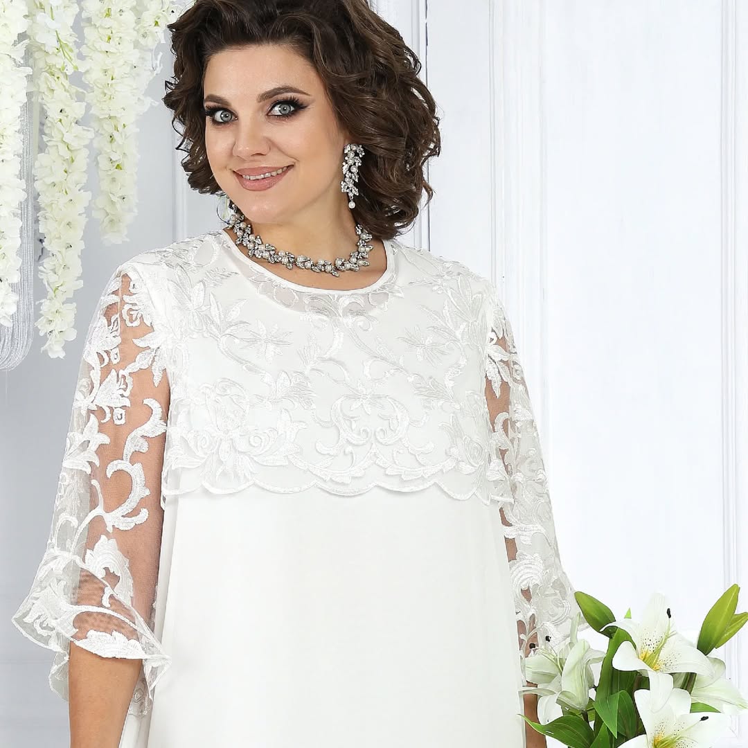 Novira - Patchwork Chiffon Dress