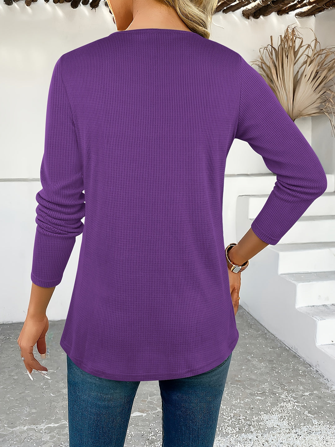 Tivora - Faux Two-Piece Knit Top