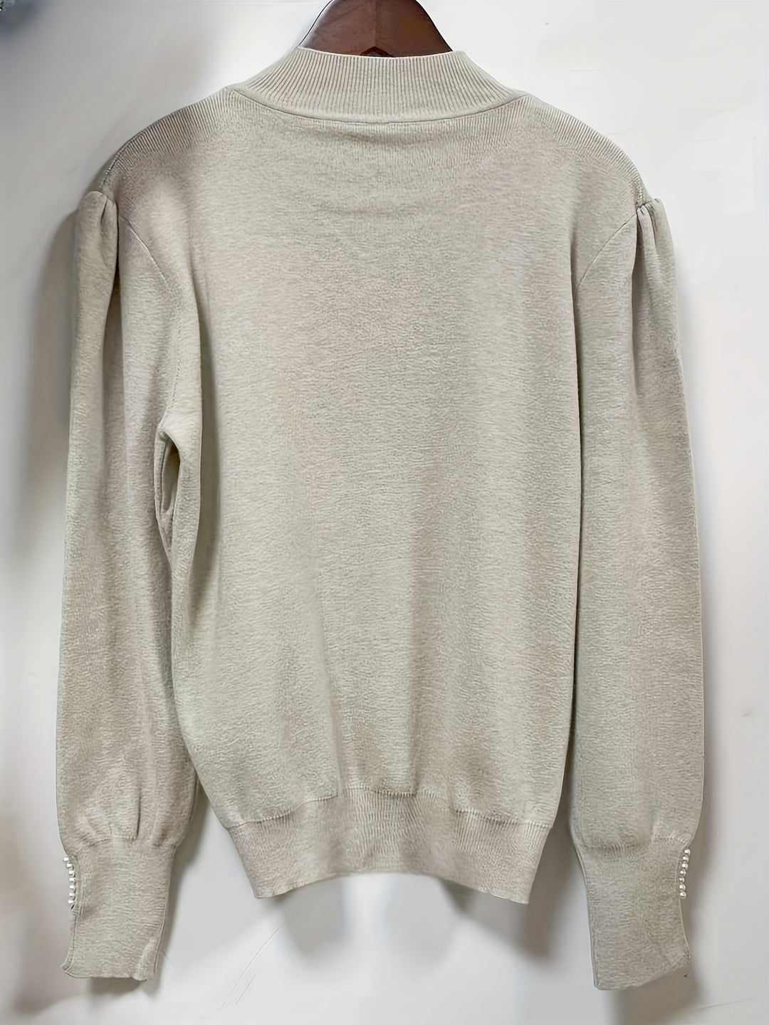 Neraya - Pearl-Detail Viscose Sweater