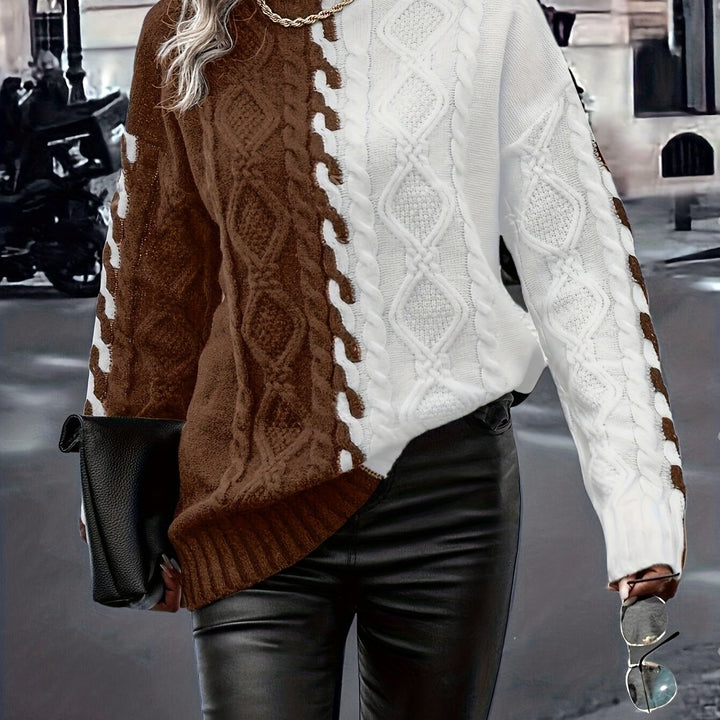 Nerise - Vertical Stripe Knit Blouse