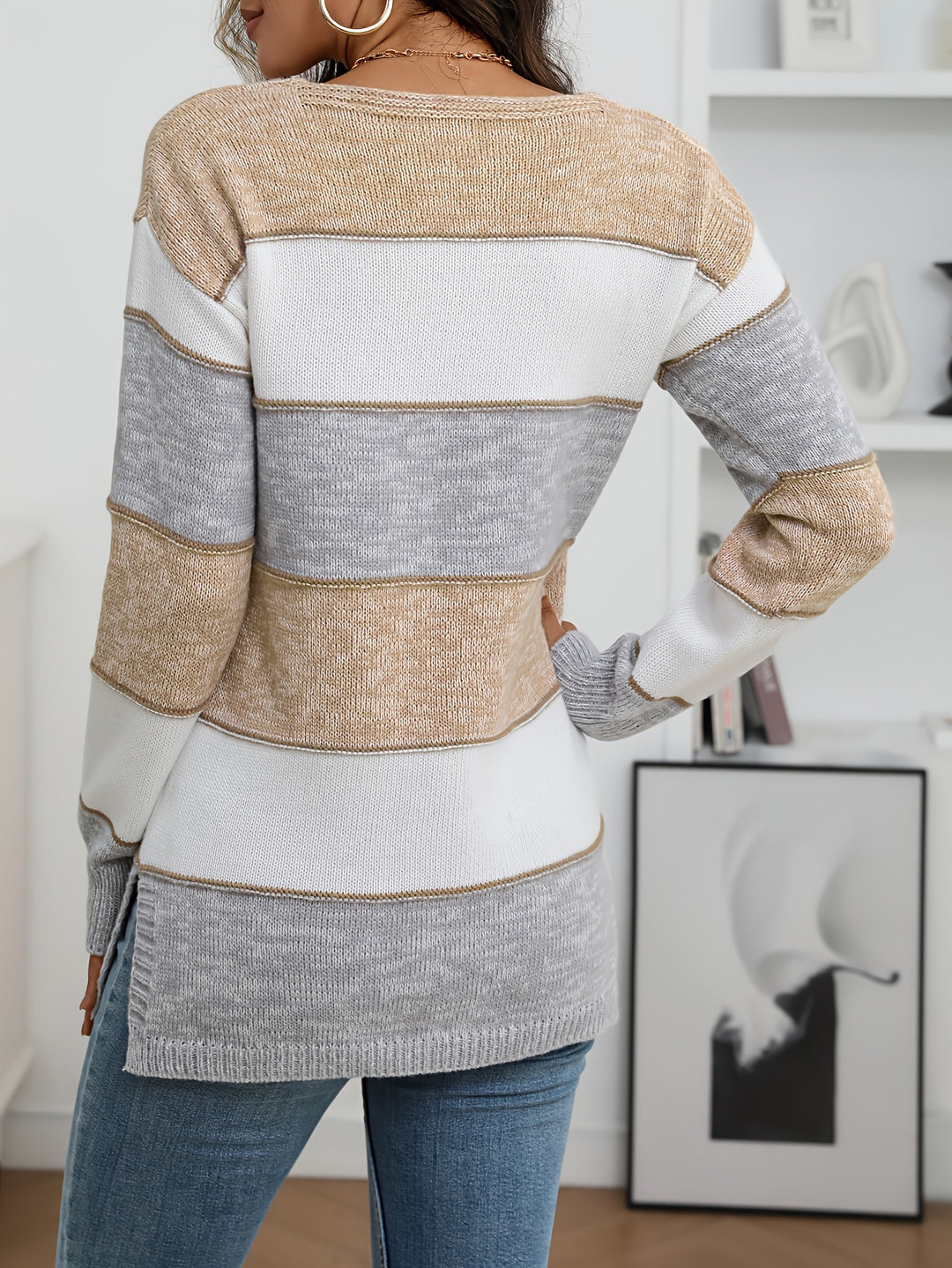 Nevira - Colorblock Knit Pullover