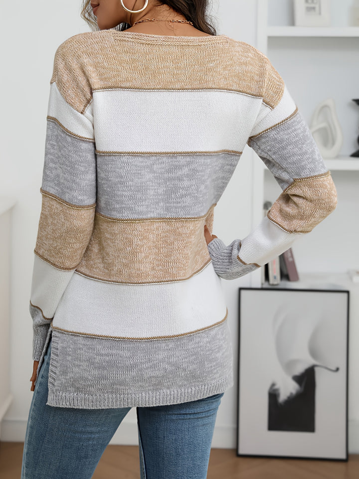 Nevira - Colorblock Knit Pullover