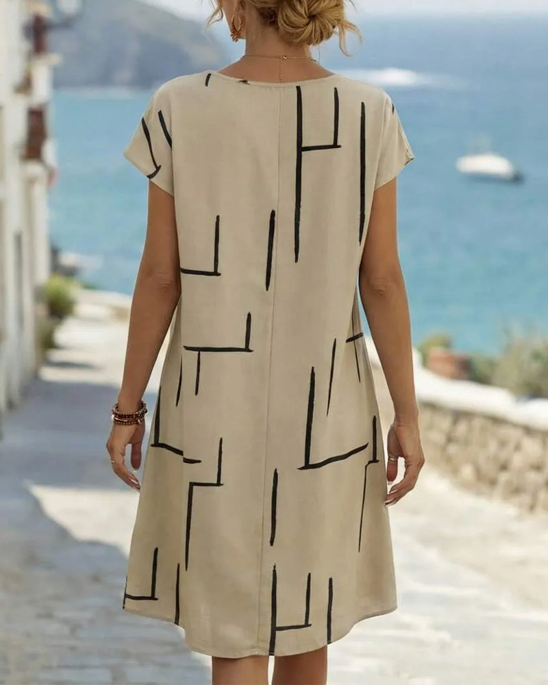Virela - Relaxed Cut Linen Long Dress