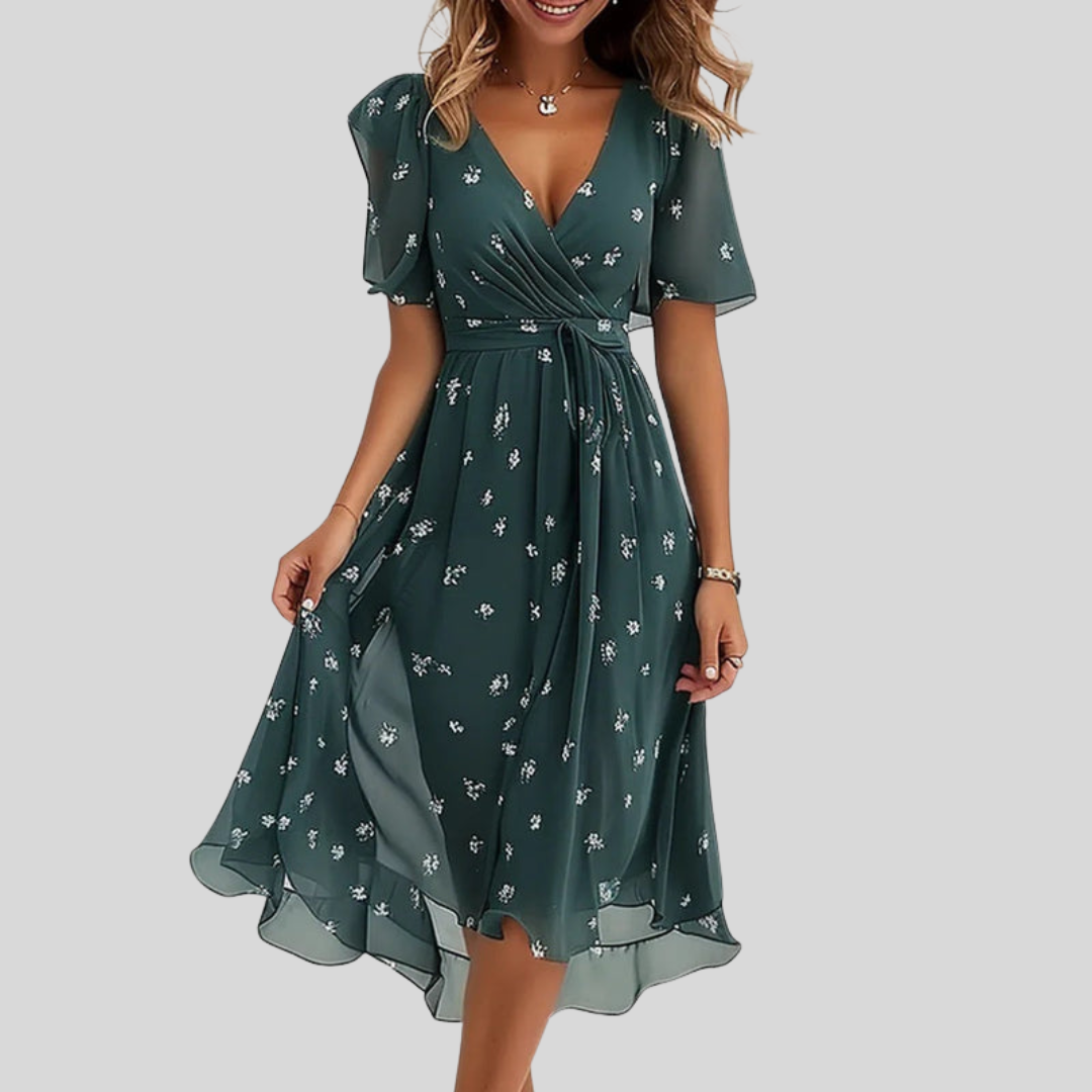 Zerisa - Asymmetric Hem Woven Dress