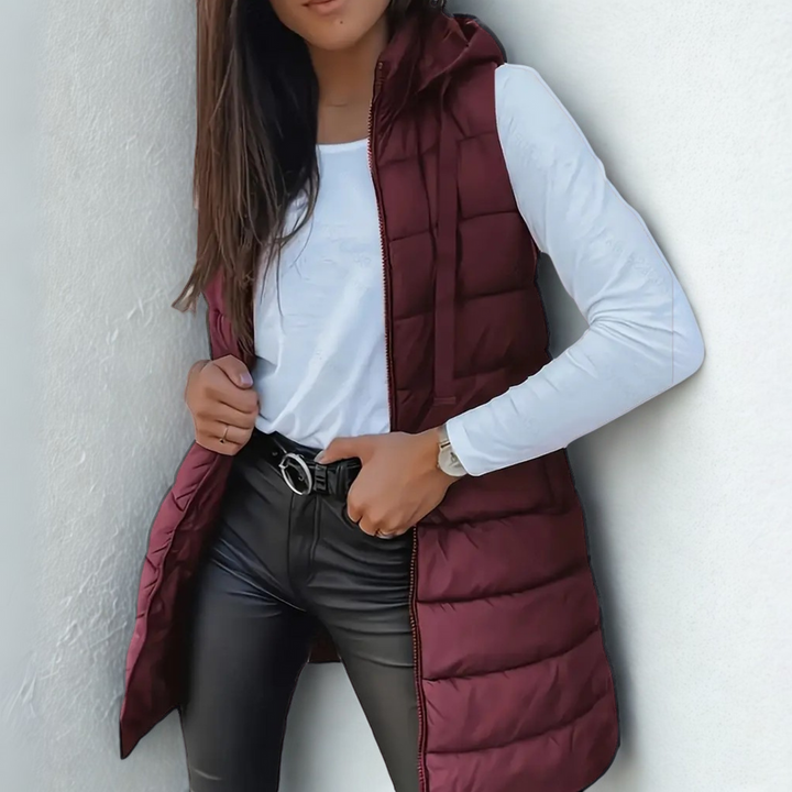 Naleia - Hooded Woven Women's Gilet