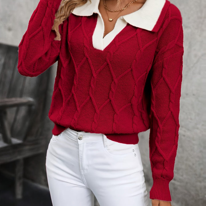 Novira - Colour-Block Knit Pullover