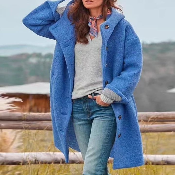 Rivena - Belted Woven Long Coat