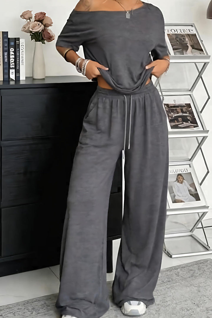 Talira - Off-Shoulder Two-Piece Set