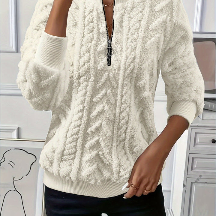 Tirena - Lined Knit Sweatshirt