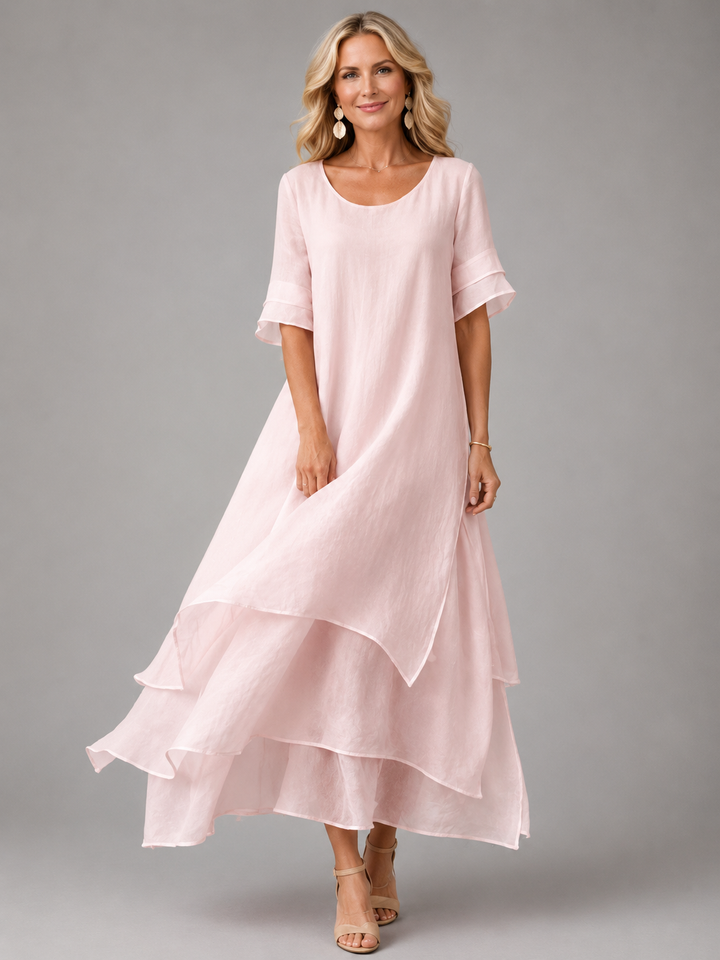 Arlise - Layered Skirt Maxi Dress