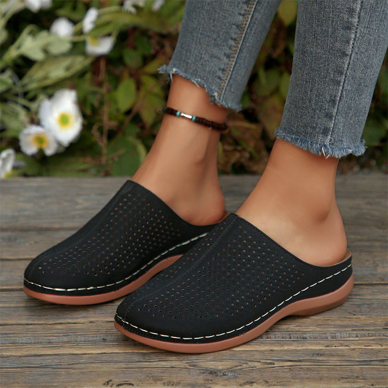 Nerise - Perforated Molded Platform Mules