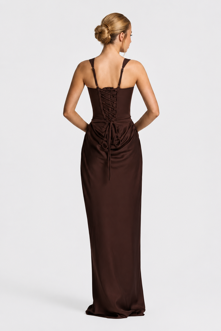 Rheva - Corset-Bodice Maxi Dress