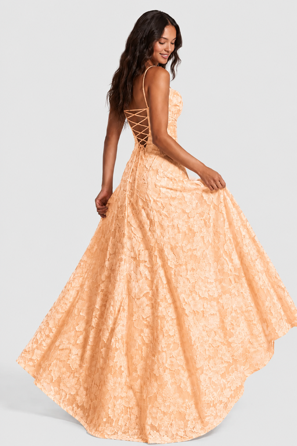 Nerila - Raised Floral Lace Dress