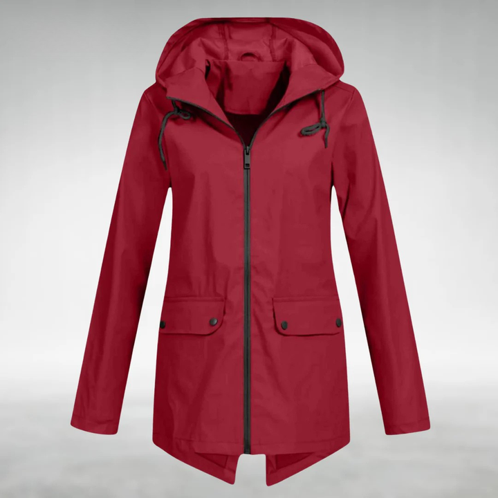 Calira - Adjustable Hood Waterproof Raincoat
