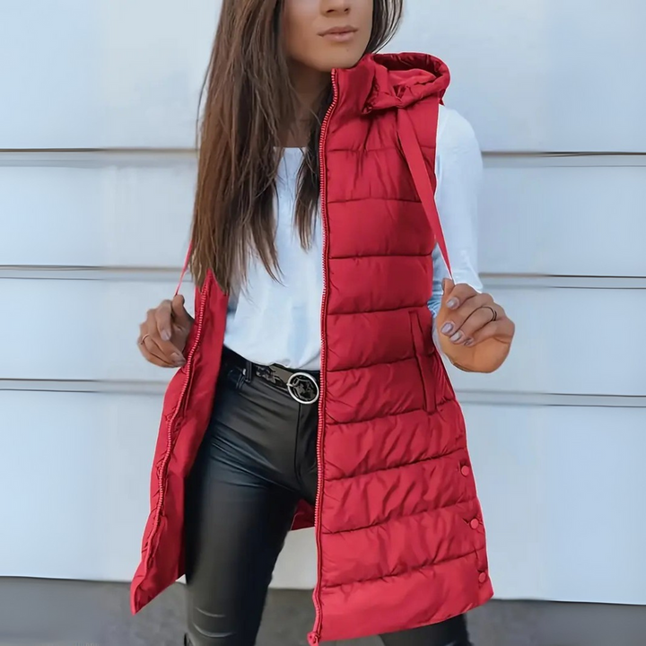 Naleia - Hooded Woven Women's Gilet