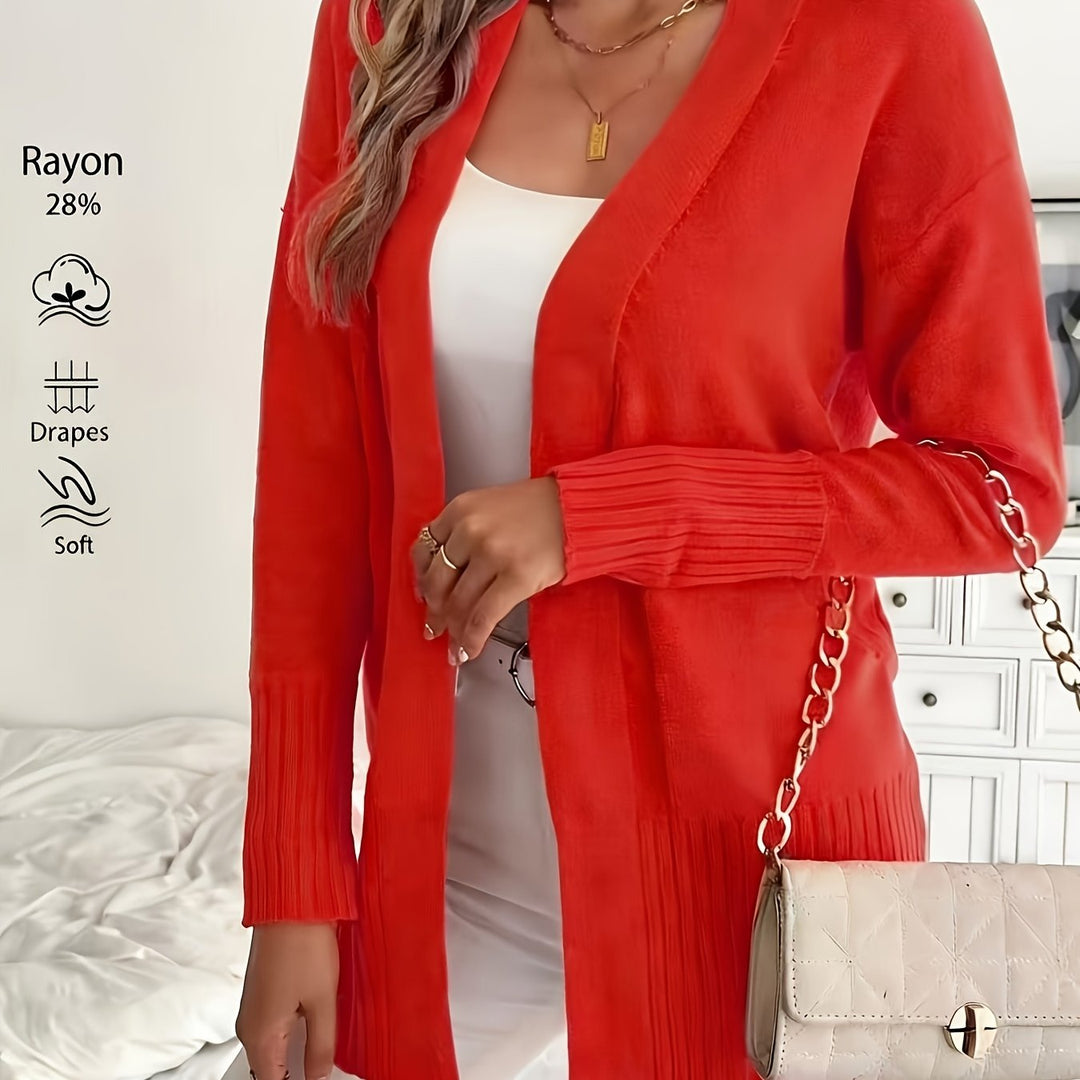 Tivora - Longline Knit Cardigan