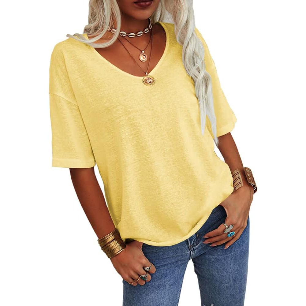 Kelira - Petal Sleeve Stretch Jersey T-Shirt