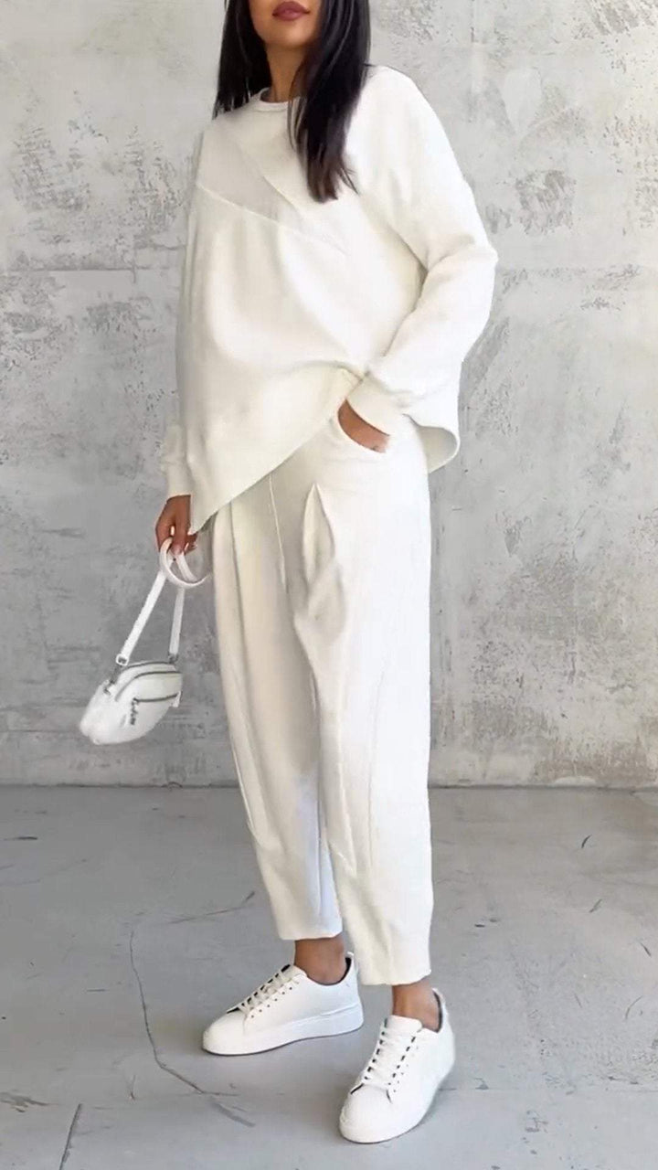 Mirevi - Round Neck Cotton Blend Set