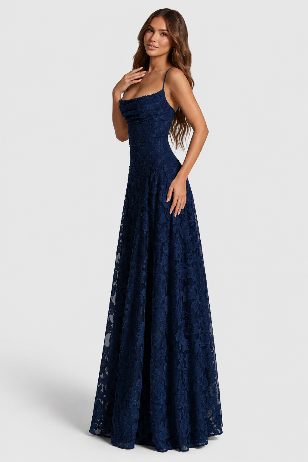 Nerila - Raised Floral Lace Dress