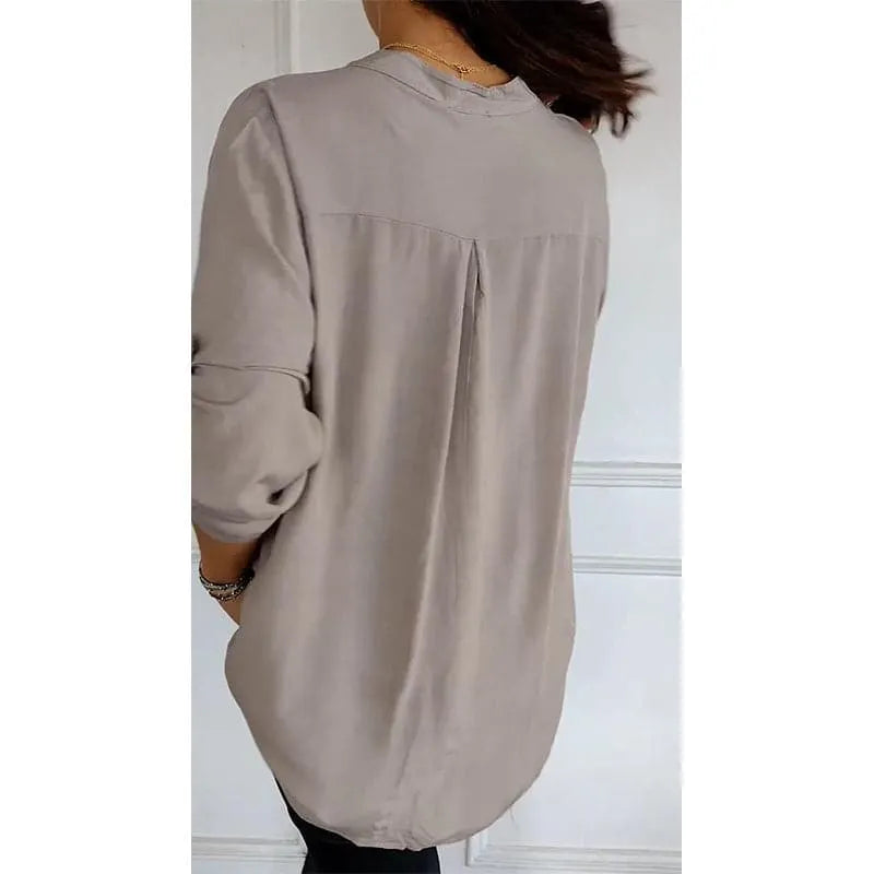 Calyra - Sequin Placket Cotton Top