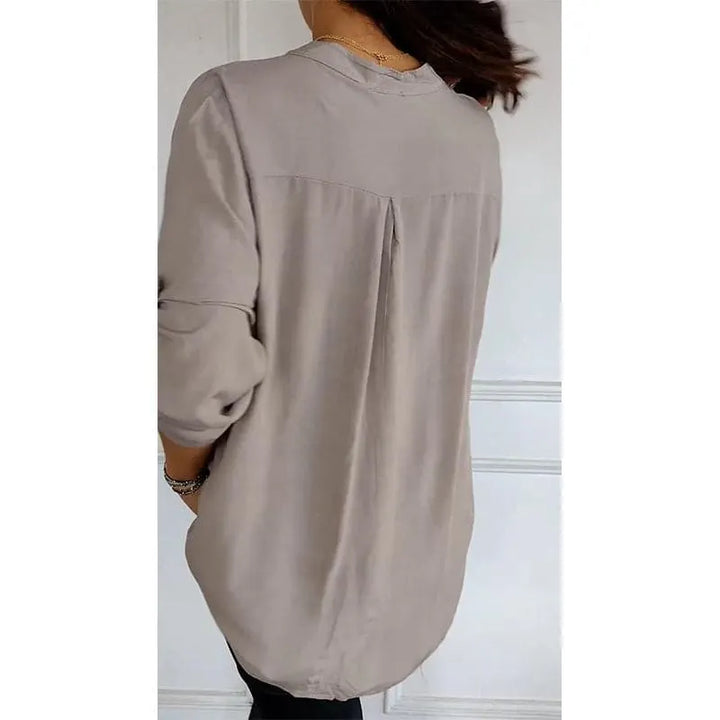 Calyra - Sequin Placket Cotton Top