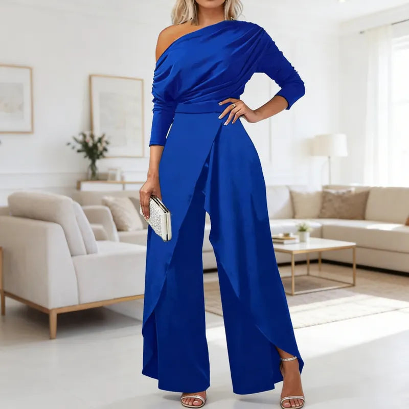 Novira - One-Shoulder Woven Jumpsuit