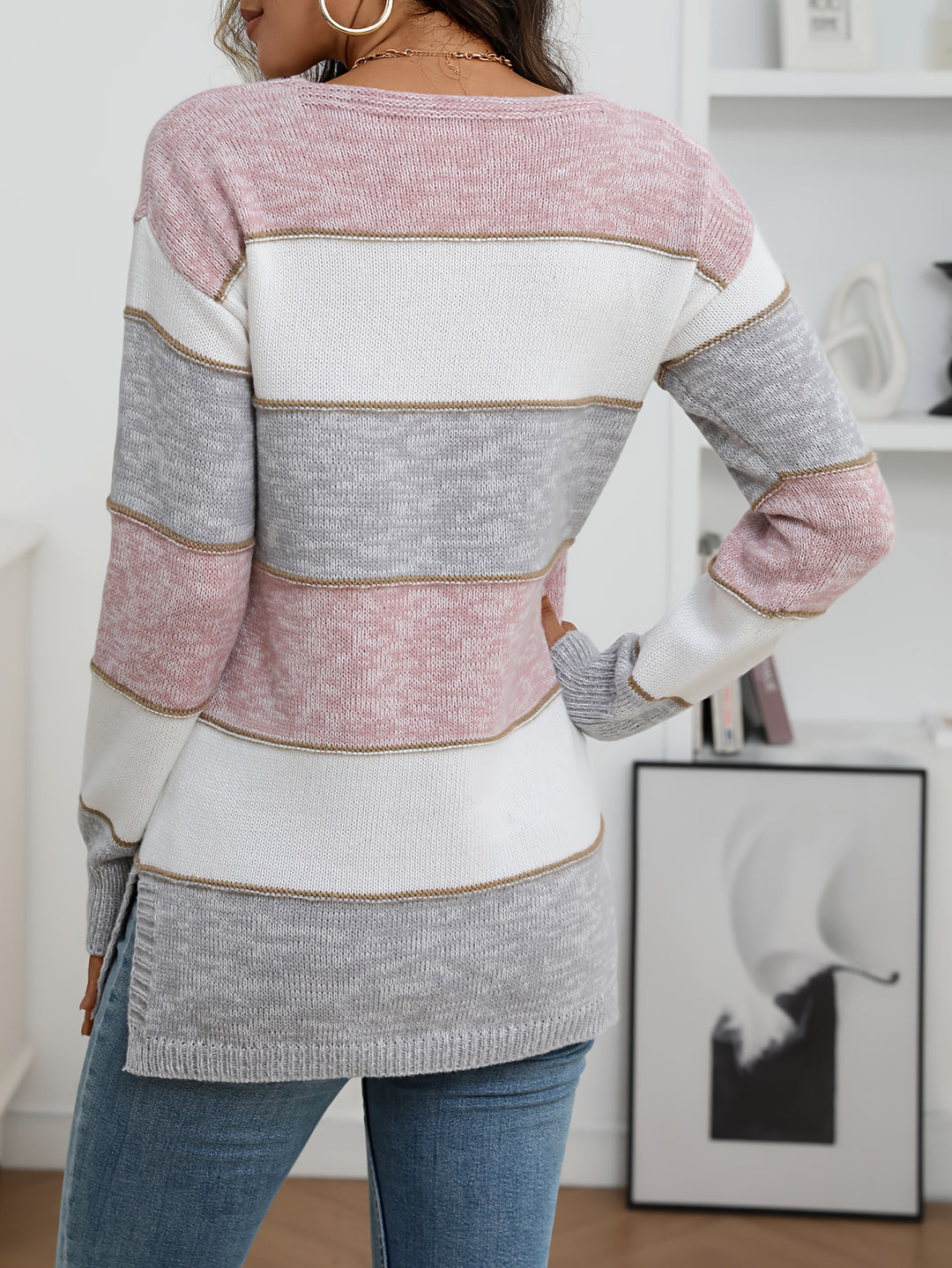 Nevira - Colorblock Knit Pullover