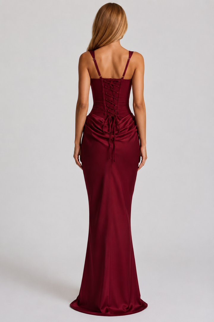 Rheva - Corset-Bodice Maxi Dress