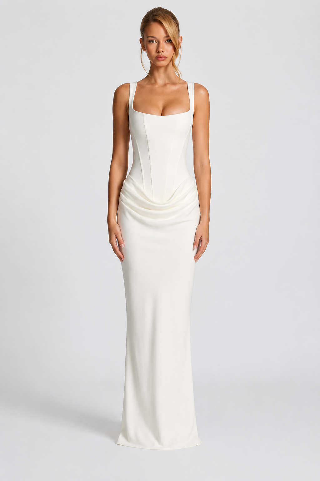 Rheva - Corset-Bodice Maxi Dress