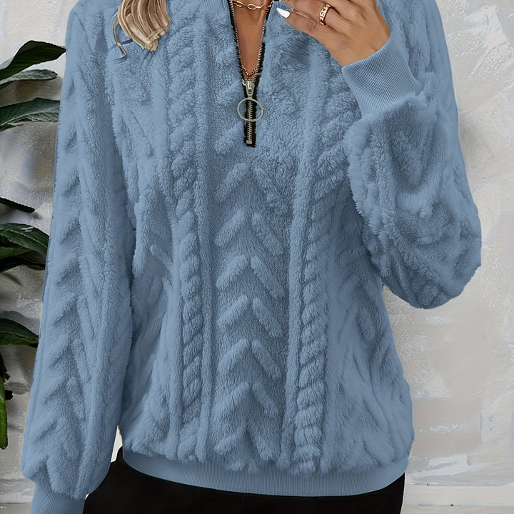 Tirena - Lined Knit Sweatshirt