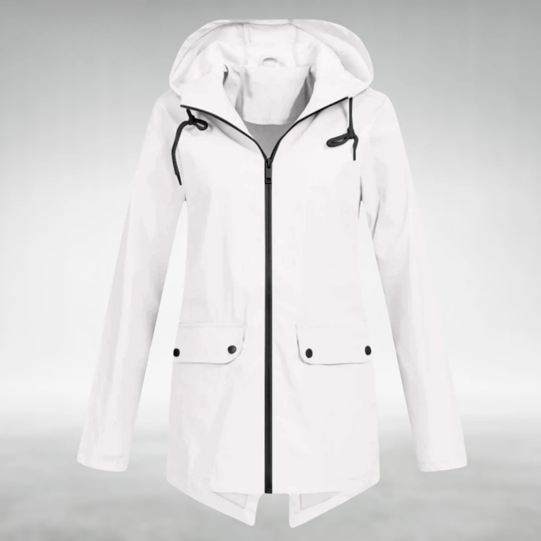 Calira - Adjustable Hood Waterproof Raincoat