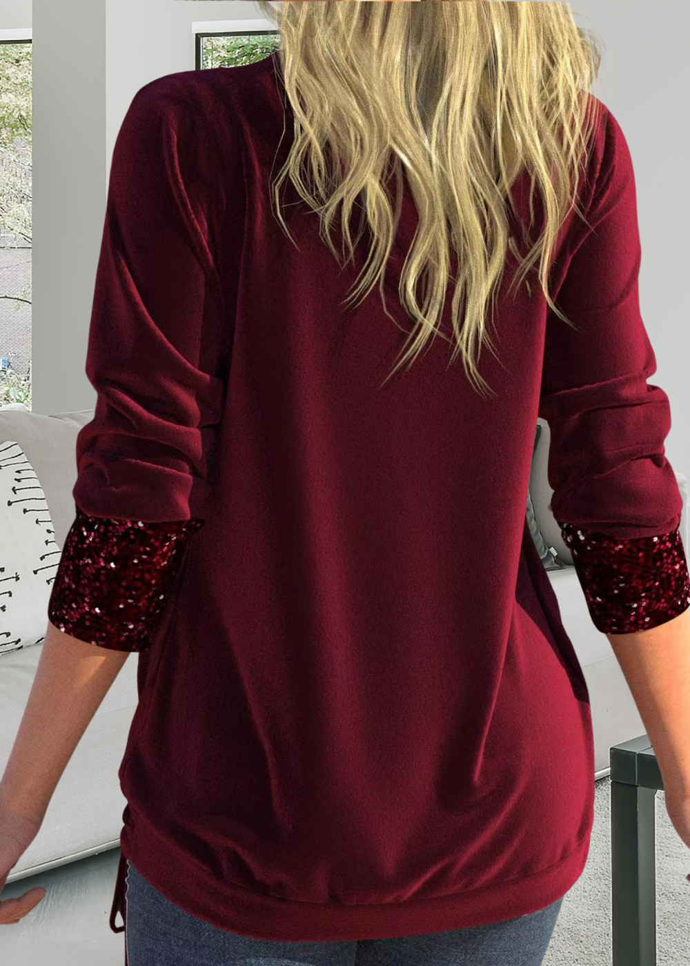 Rivena - Two-Piece Sequin Top Set
