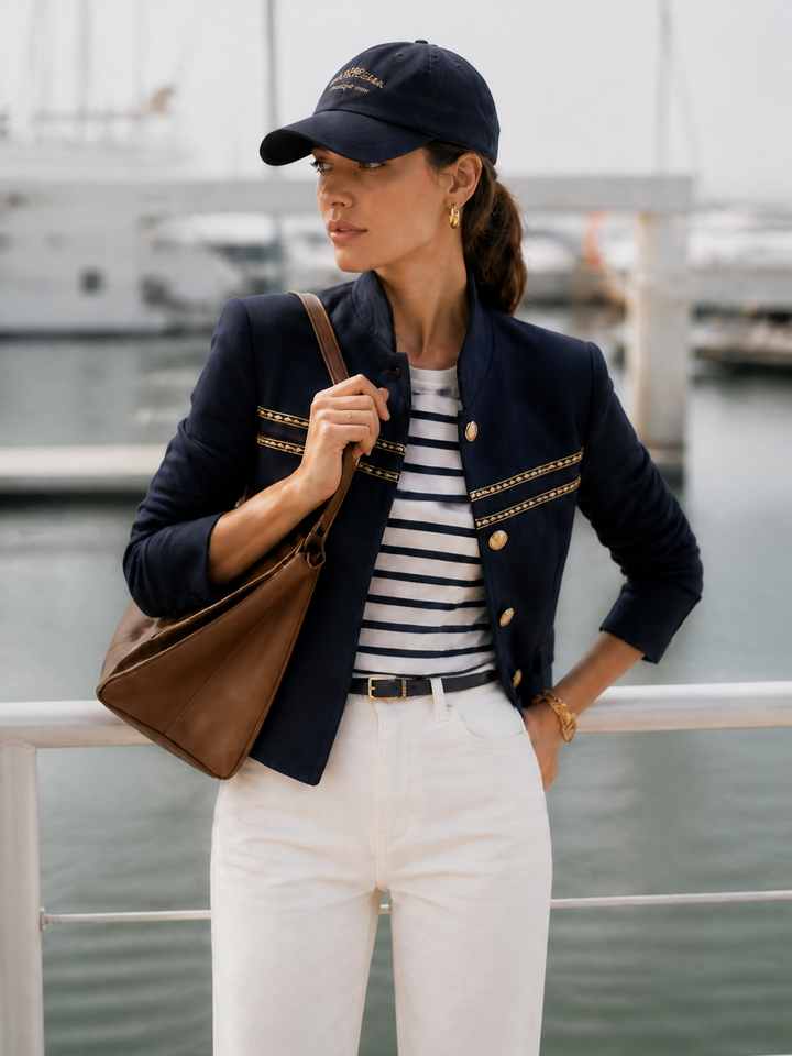 Nivara - Stand-Collar Woven Jacket