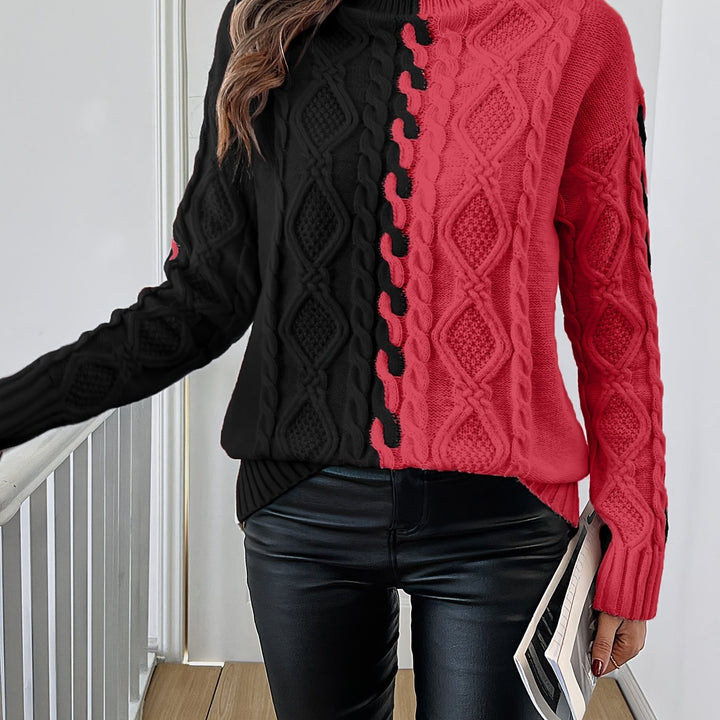Nerise - Vertical Stripe Knit Blouse
