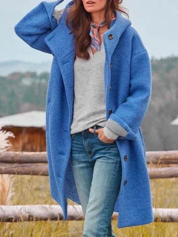 Mireva - Longline Slim Woven Coat
