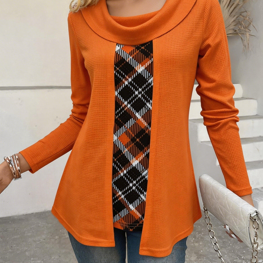 Tivora - Faux Two-Piece Knit Top