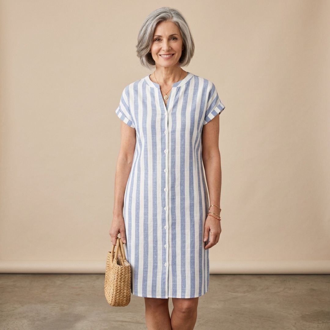 Rivela - Striped Shirt Dress