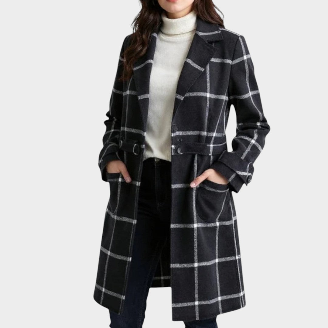 Kelira - Checked Woven Coat