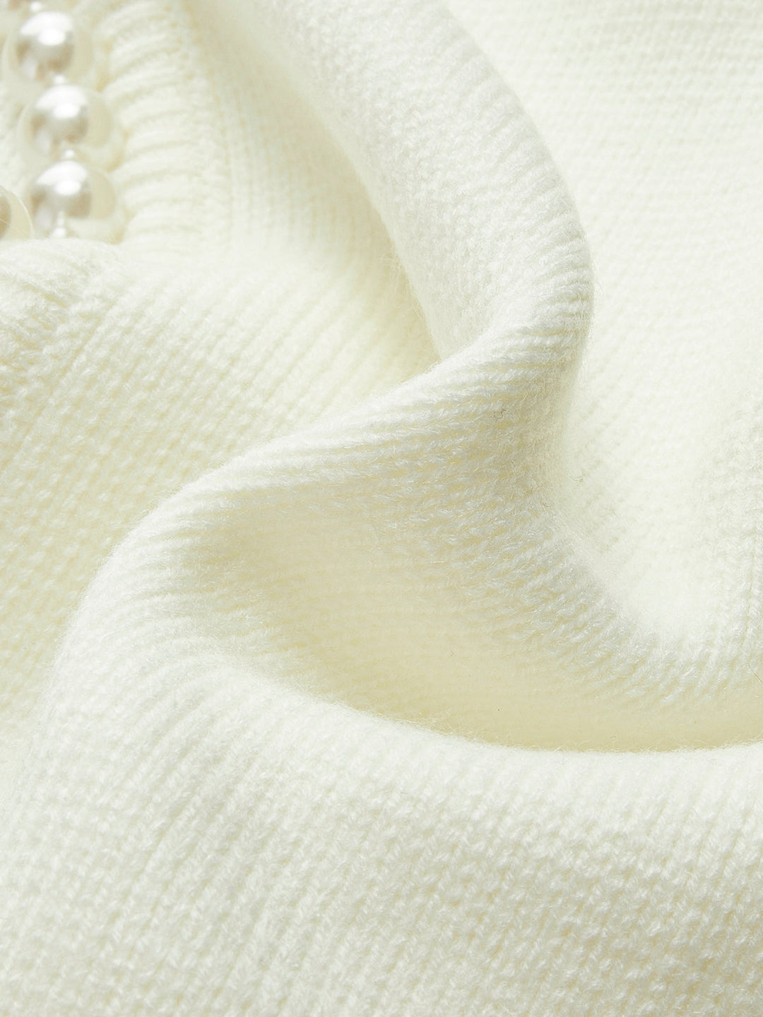 Virela - Pearl-Trim Knit Jacket