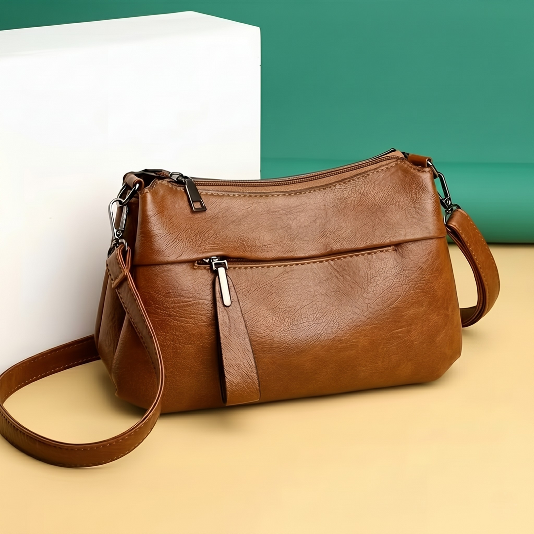 Lysara - Multi-Compartment Fabric Crossbody Bag