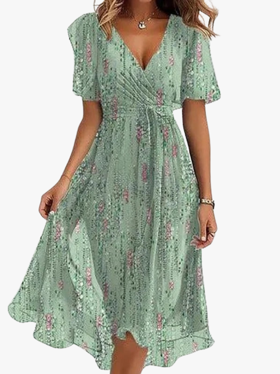 Virela - Contour-Cut Woven Dress