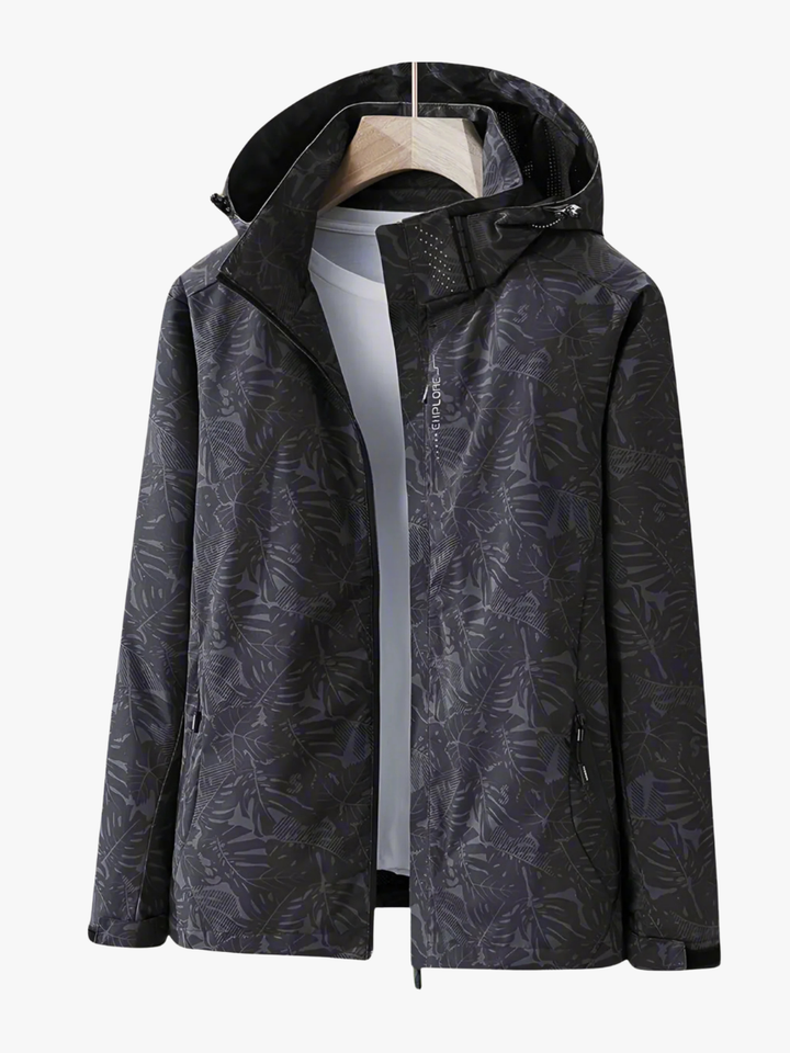Luniva - Leaf-Print Water-Repellent Jacket