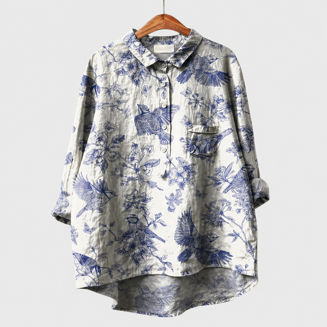 Kevara - High-Low Hem Shirt