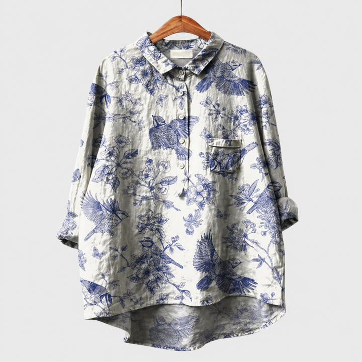 Kevara - High-Low Hem Shirt