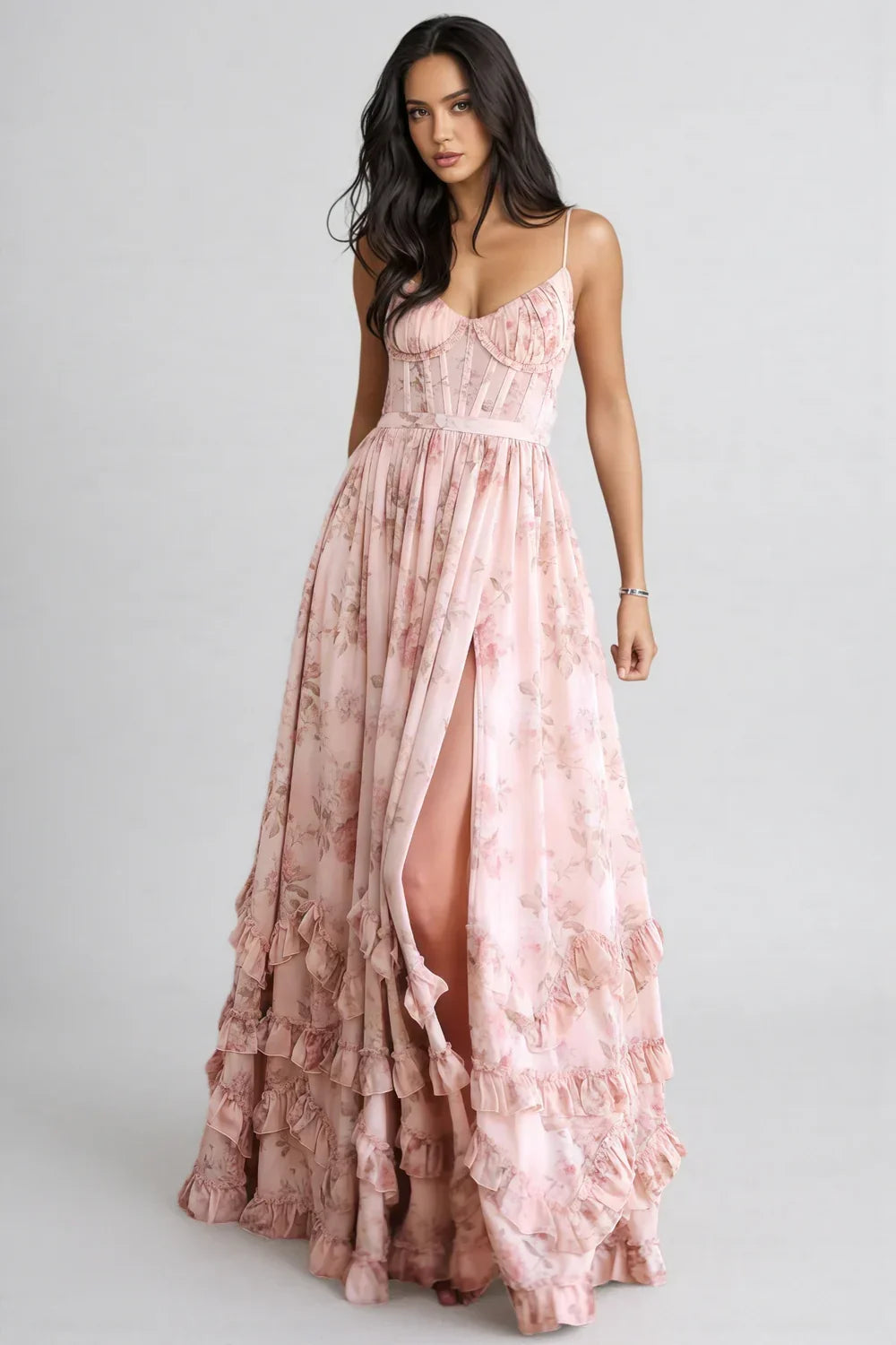 Avenya - High-Slit Woven Dress