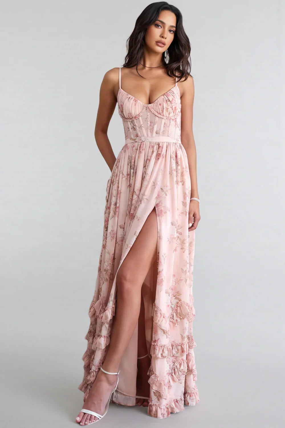Avenya - High-Slit Woven Dress