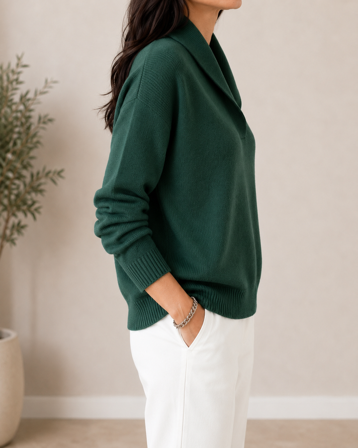 Noreli - V-Neck Knit Sweater
