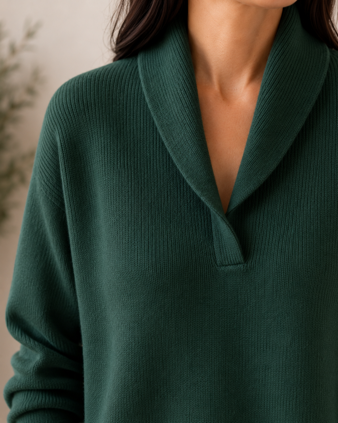 Noreli - V-Neck Knit Sweater